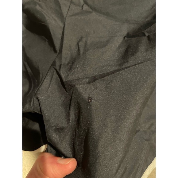 Adidas Running Track‎ Shorts Black Sz L  Lined With Drawstring Small Hole - Picture 2 of 5